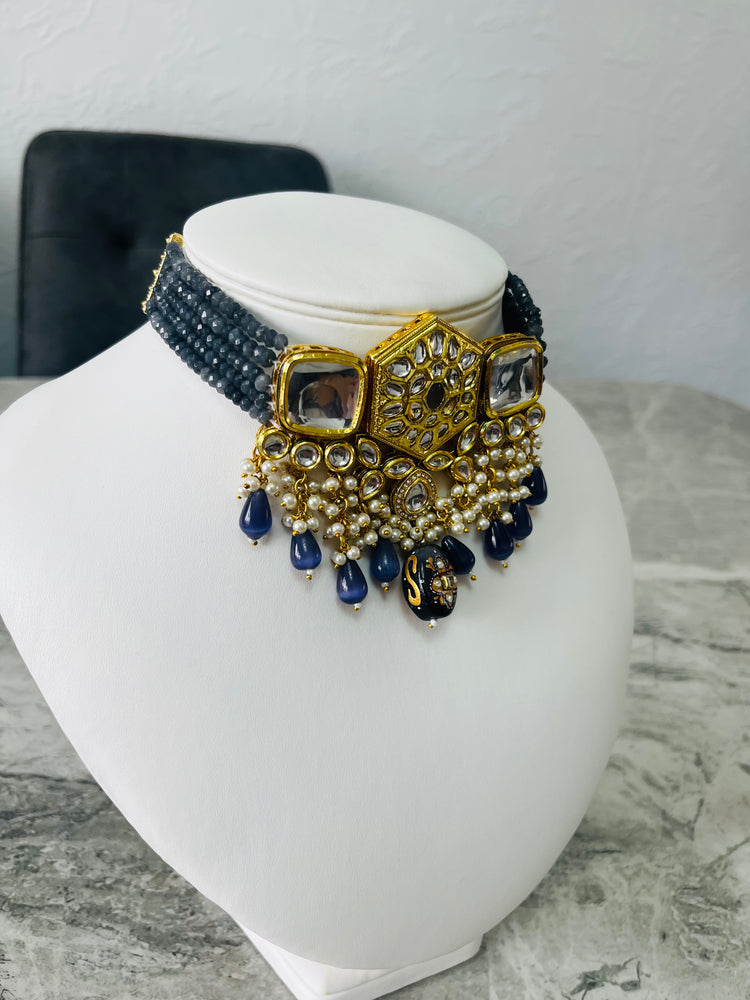 Stylish Gold and Blue Set