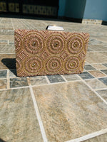 Classic Grey and Antique Evening Clutch Bag