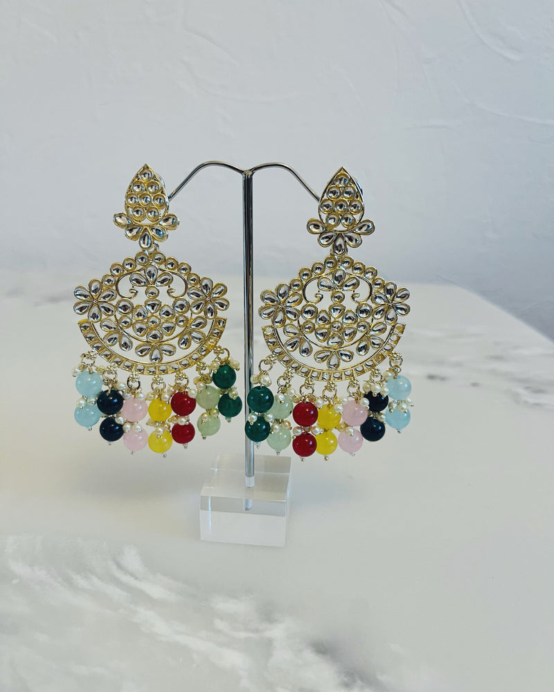 Stylish Necklace, Earrings & Tikka Set